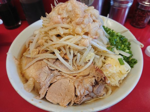 「小 豚 青ネギ」@ラーメン二郎 西台駅前店の写真