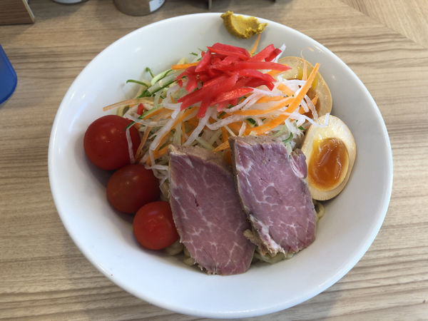 「冷やし中華 + 味玉」@くじら食堂bazar 三鷹店の写真