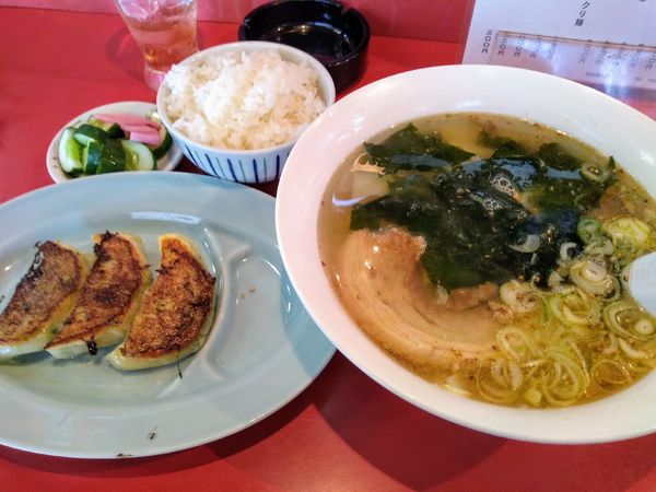 「えんむセット (塩) 800円」@吉田屋 本店の写真