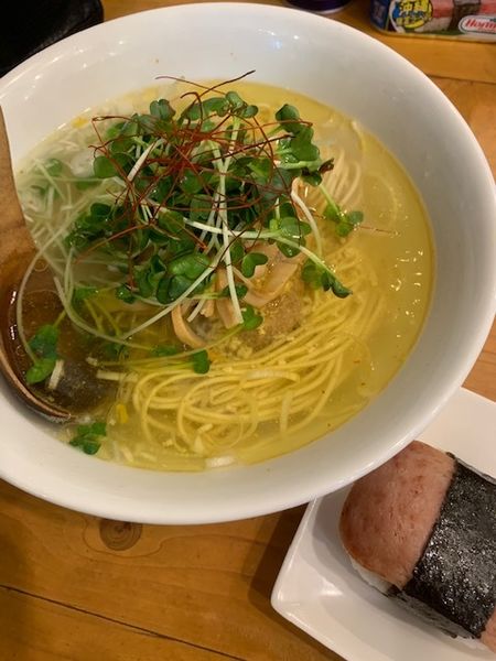 「塩SOBA +スパムセット 通常価格1000円」@麺屋 Hulu-luの写真