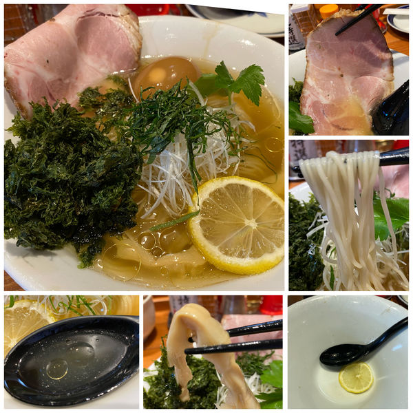 「冷たい塩煮干しそば 800円 味玉 100円」@麺屋 真心の写真