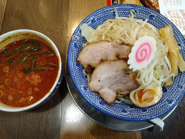 「辛つけ麺（中盛）」@ちゃーしゅうや 武蔵 けやきウォーク前橋店の写真