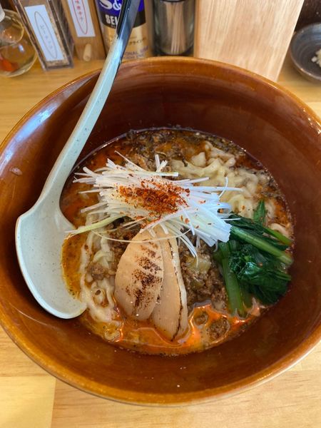 「汁なし担々麺(辛さ３･痺れ３)　８９０円」@担々麺 麺山椒の写真