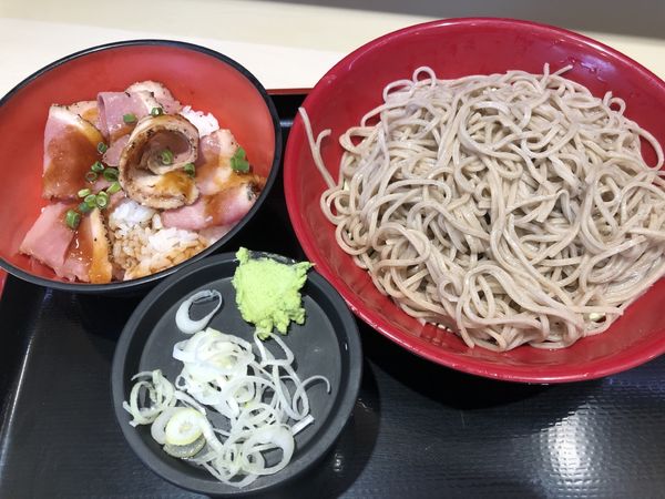 「もりそばセット（鴨丼）500円位失念…」@名代 富士そば 浦安店の写真