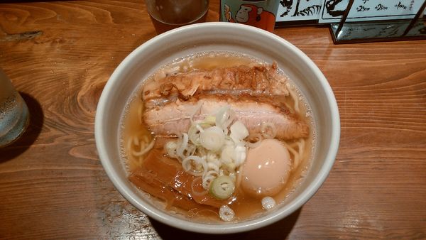 「macro¥990+煮玉子¥55+箕面ビールおさるIPA」@人類みな麺類 東京本店の写真