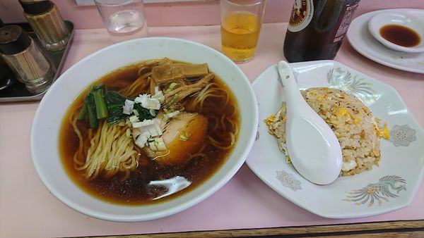 「ラーメン＋半チャーハン」@ターキーの写真