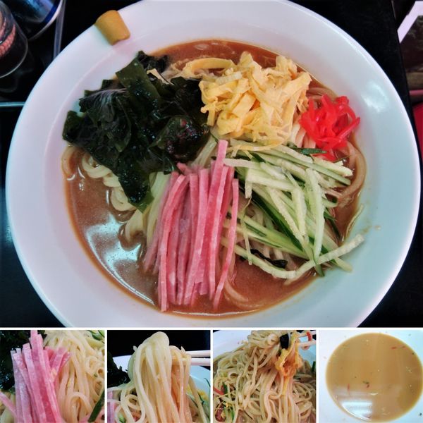 「冷やし中華(大盛)　1000円」@中国手打拉麺 馬賊 浅草本店の写真