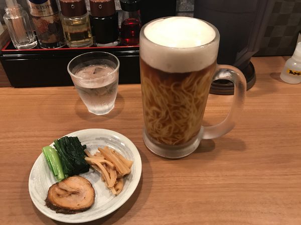 「ぼくのびーる麺」@麺屋 はちどりの写真