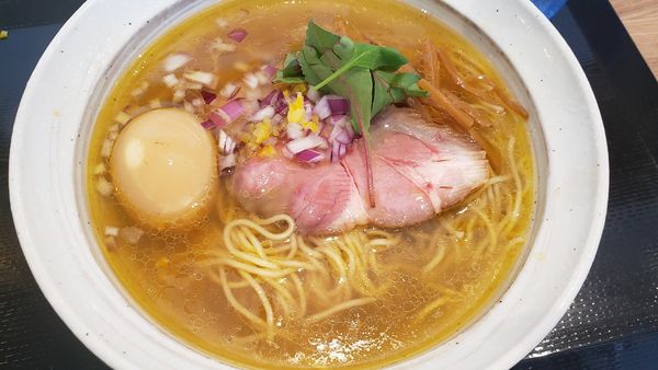 「味玉鶏そば 白」@境逸品 鶏そば 山田屋の写真