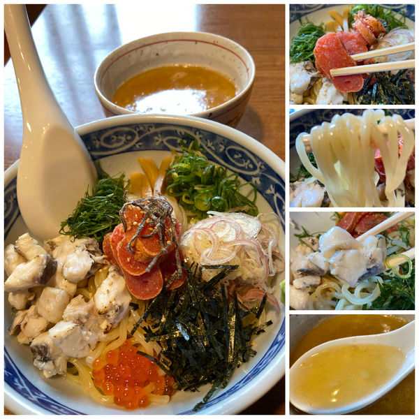 「限定）炙り真鯛と炙りタラコの冷やしまぜそば1000円」@寿製麺よしかわ 川越店の写真