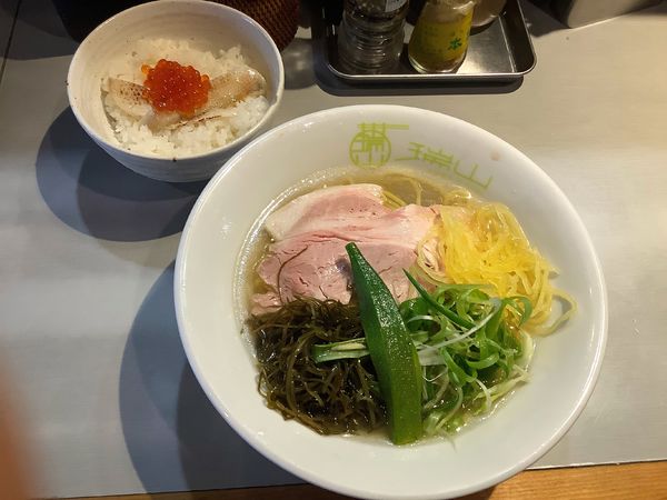 「ノドグロ出汁100%の冷たい潮蕎麦（ノドグロいくらご飯割付）」@中華蕎麦 瑞山（ZUIZAN）の写真