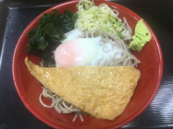 「朝うどん・冷・きつね(¥340)」@名代 富士そば 荻窪北口店の写真