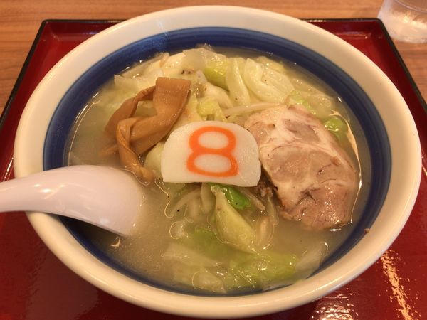 「小さな野菜ラーメン塩」@8番らーめん 本店の写真
