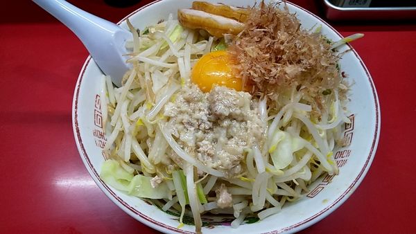 「まぜそば850円」@赤ひげラーメンの写真