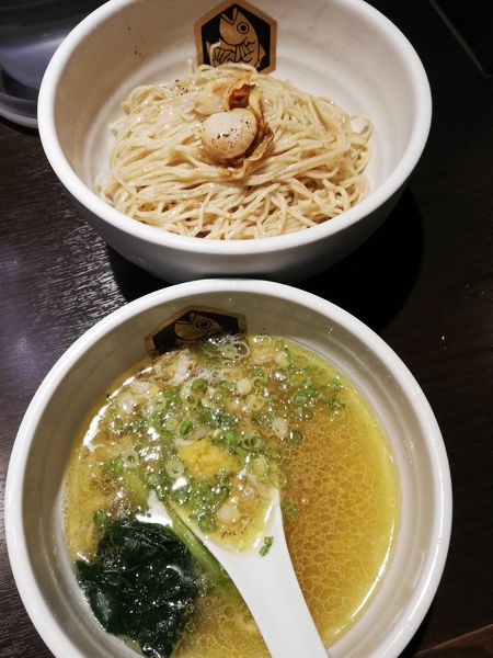 「帆立つけ麺」@真鯛らーめん 麺魚 神保町店の写真