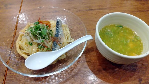 「冷やし南高梅つけそば（限定A）1000円」@麺宿 志いなの写真