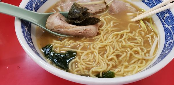 「ネギチャーシューメン＋海苔」@ラーメンショップ 大日店の写真