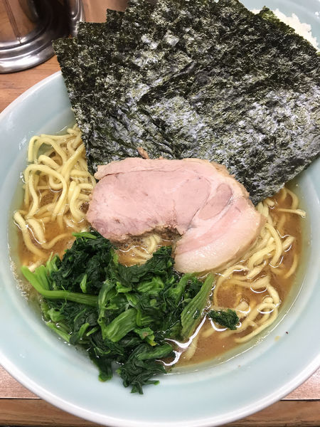 「のり増しラーメン(中)」@横浜ラーメン 武蔵家 志木店の写真