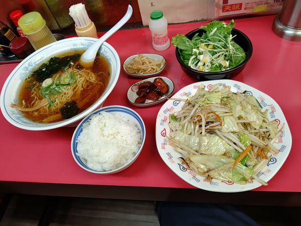 「ラーメン定食850円」@天賑の写真