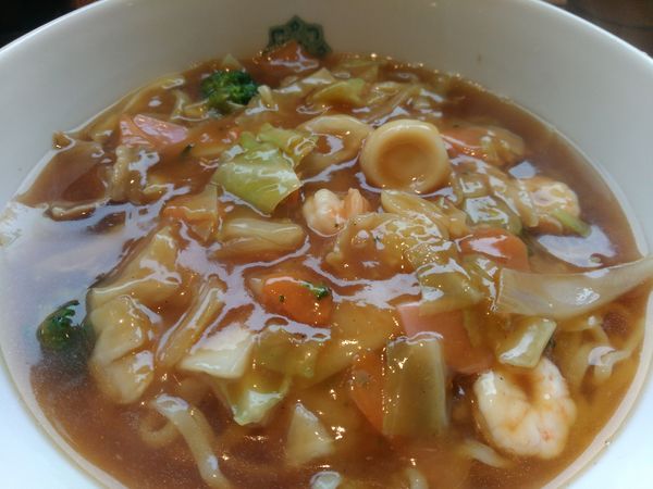 「五目あんかけラーメン」@日高屋 土浦西口店の写真