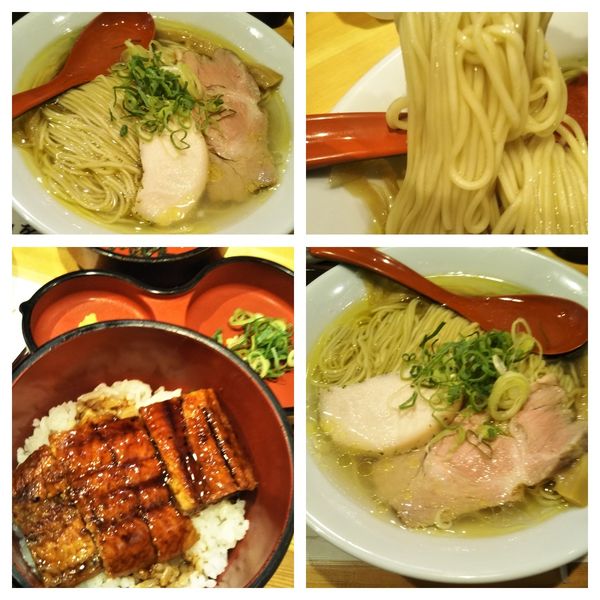 「ランチ（塩そば＋ひつまぶしセット）＋麺大盛り」@自家製麺 竜葵の写真