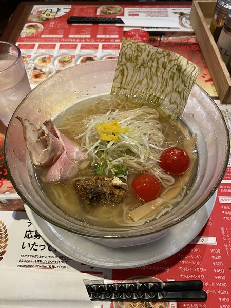「冷やしでんやす(大盛)※限定」@潮ラーメン でんやすの写真