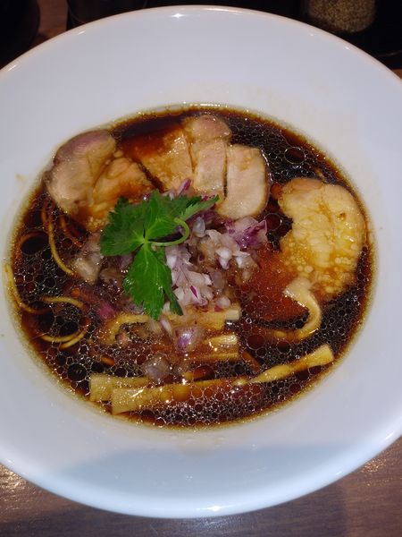 「たまり醤油そば」@麺屋 必道の写真