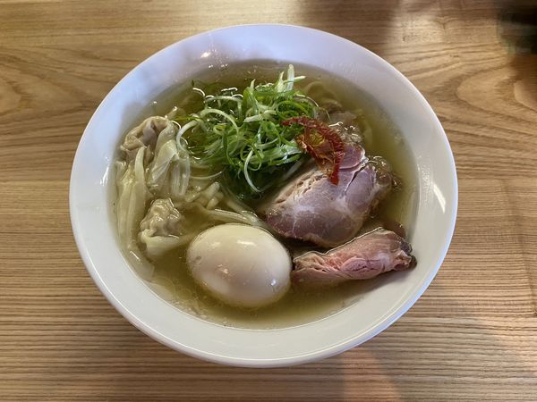 「特製塩そば(手もみ麺)1170円・焼売300円」@麺 㐂色の写真