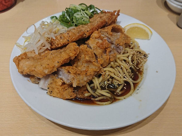 「冷やし肉汁パーコー麺 肉増し」@肉汁麺ススム 新橋店の写真