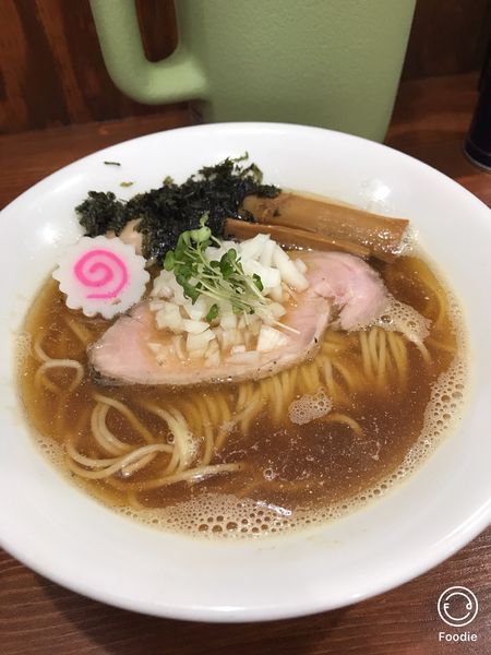 「煮干蕎麦 脂身ごはん 唐揚げ3個」@中華蕎麦 萌芽の写真