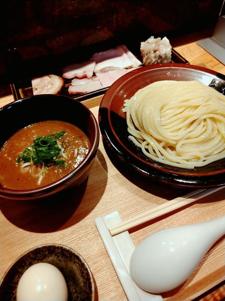 「つけ麺並+全部乗せ+味玉」@中華蕎麦 とみ田の写真
