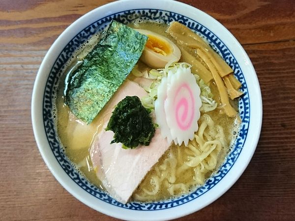 「手揉み煮干し拉麺(塩)、生のり」@良温(Ra-on)の写真