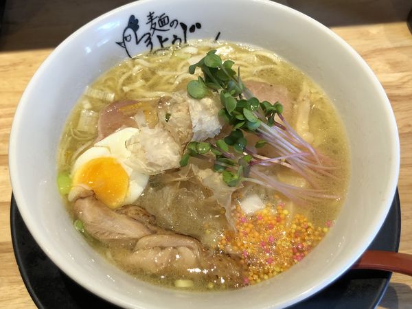 「鶏節極塩らーめん」@麺のようじの写真