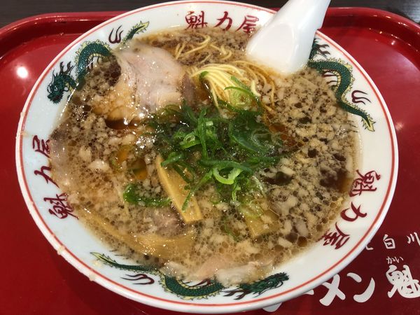 「醤油ラーメン／￥650」@京都北白川 ラーメン 魁力屋 イオンモールむさし村山店の写真