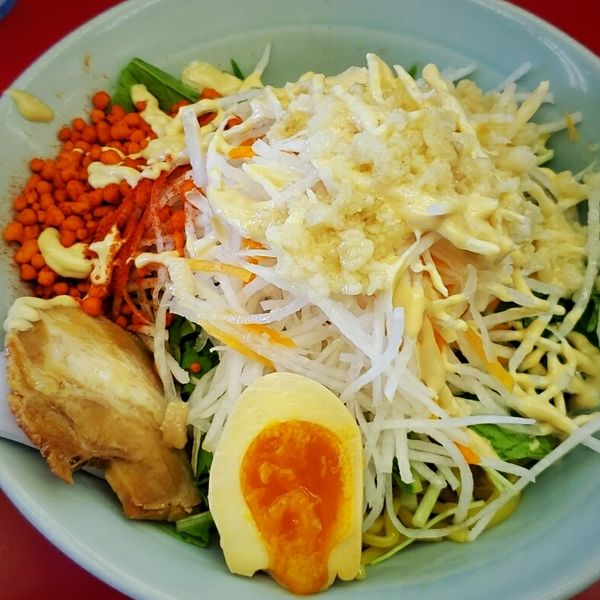 「冷やしまぜそば ８００円」@九州ラーメン 元吉田の写真