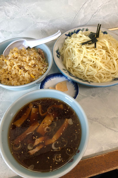 「半チャン・つけ麺」@丸長 宮原店の写真