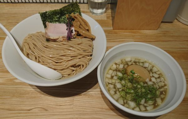 「【限定】味玉入り冷やし煮干つけ麺」@らーめん 改の写真