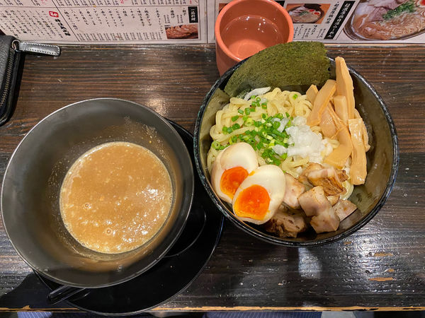 「魚介鶏白湯つけ麺（味玉）」@麺屋 光月の写真