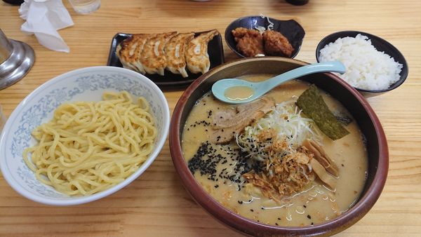 「白みそめん760円+他」@めんや 銀角亭の写真