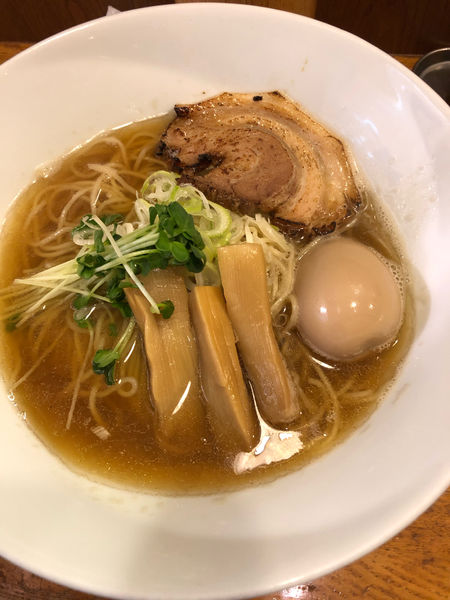 「味玉煮干しそば（大盛）」@煮干しそば 虎愼の写真