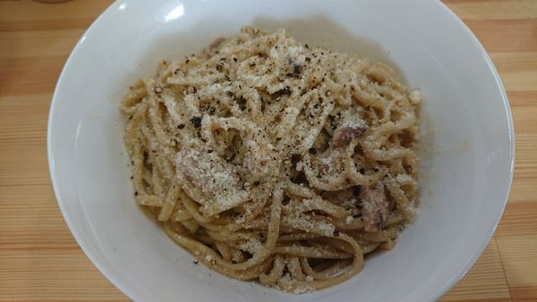 「限定 桐ボナーラ 1000円」@らーめん 桐麺 本店の写真