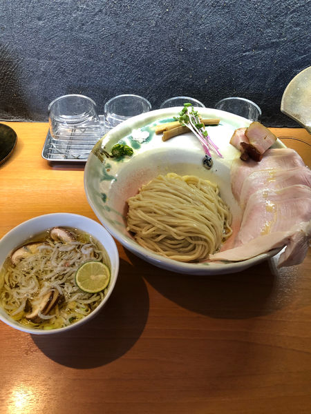 「ya vibes 塩つけ〜シラスと椎茸」@拉麺 成の写真