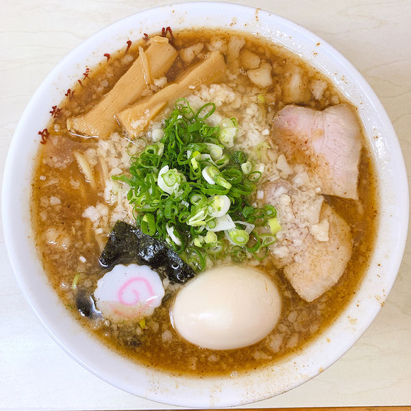 「背脂中華そば＋漬け玉子」@中華そば ふくもりの写真