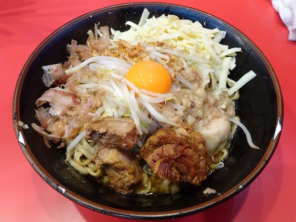 「辛いまぜそば（900円）＋チーズ（100円）」@麺屋 桐龍の写真