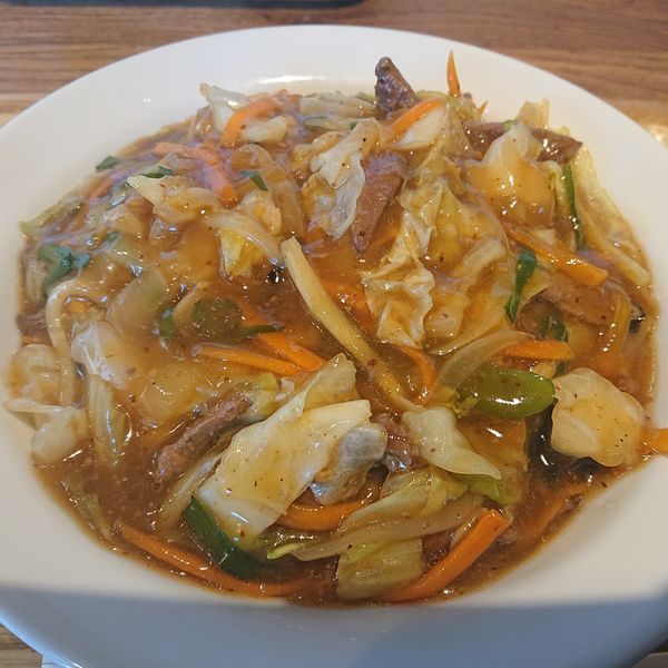 「スタミナラーメン(冷やし)935円」@萬来軒の写真