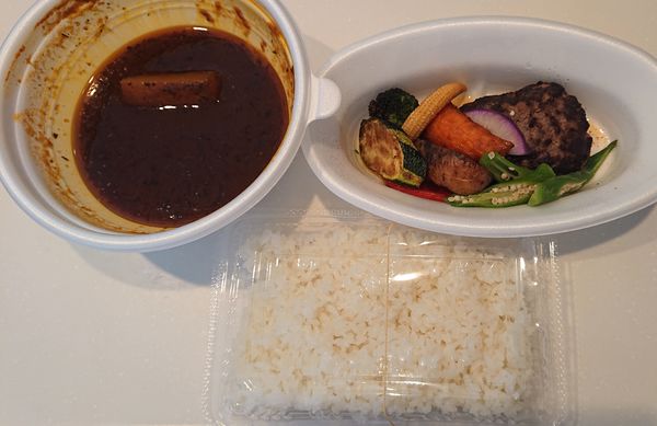 「(テイクアウト)エゾシカハンバーグカレー 1814円」@スープカレーポニピリカの写真