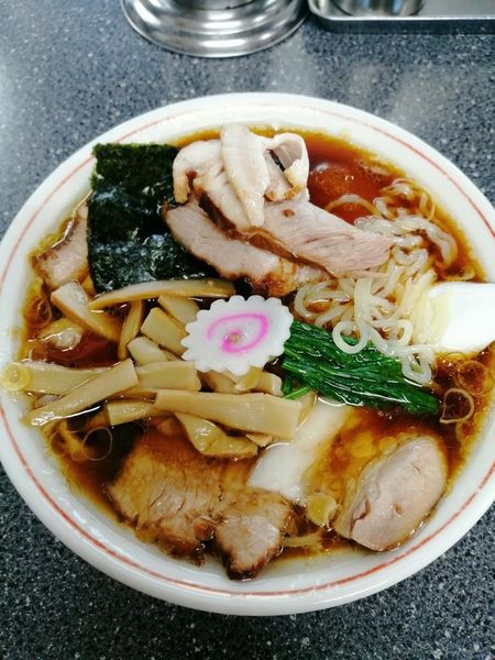 「チャーシュー麺、チャーシュー50、メンマ50追加」@青島食堂 南万代店の写真