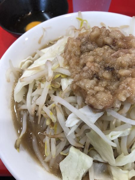 「ラーメン小　生卵」@立川マシマシ 太田店の写真