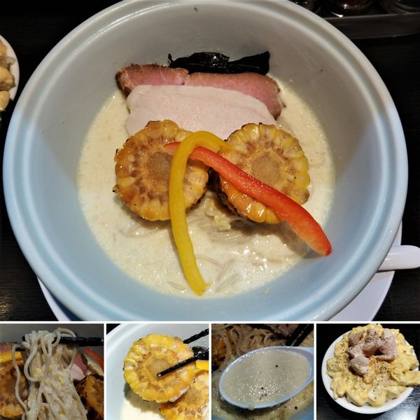 「冷たいトウモロコシらーめん(限定)  920円」@らーめん 三極志の写真
