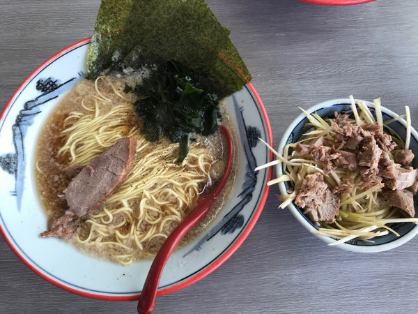 「ラーメン脂多め麺固め　ミニねぎ丼」@ラーメンショップ 122号騎西店の写真